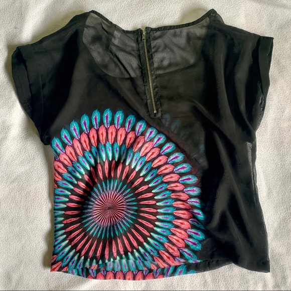 Xhilaration Chiffon Tee Small - Picture 4 of 4